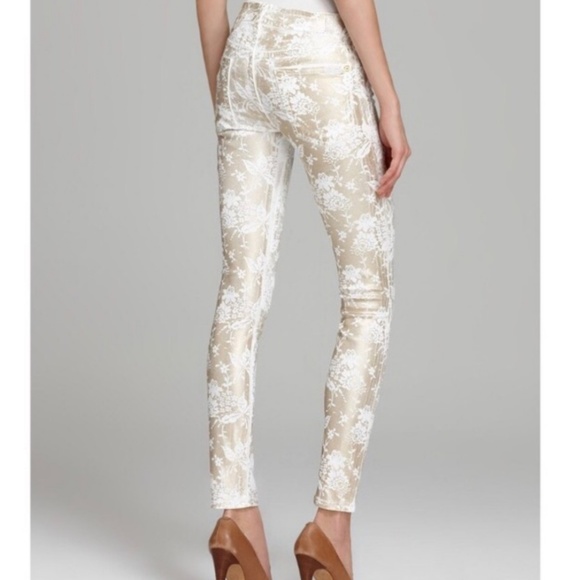 lace skinny jeans